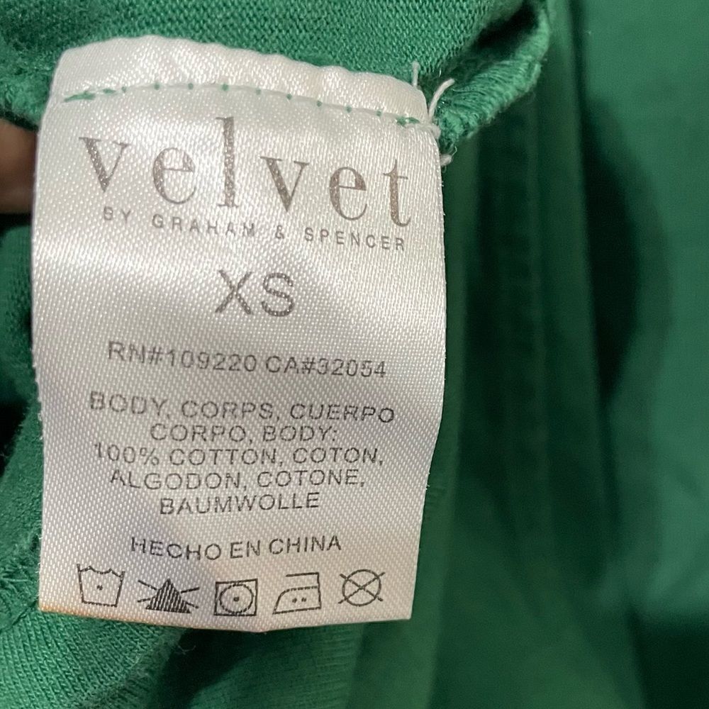 Velvet for Anthropologie Green Front-Seamed Statement Puff Sleeve Dress Size XS - Picture 9 of 10